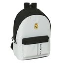 Mochila para Portátil Real Madrid C.F. 24/25 Blanco Gris 31 x 44 x 18 cm 15,6"