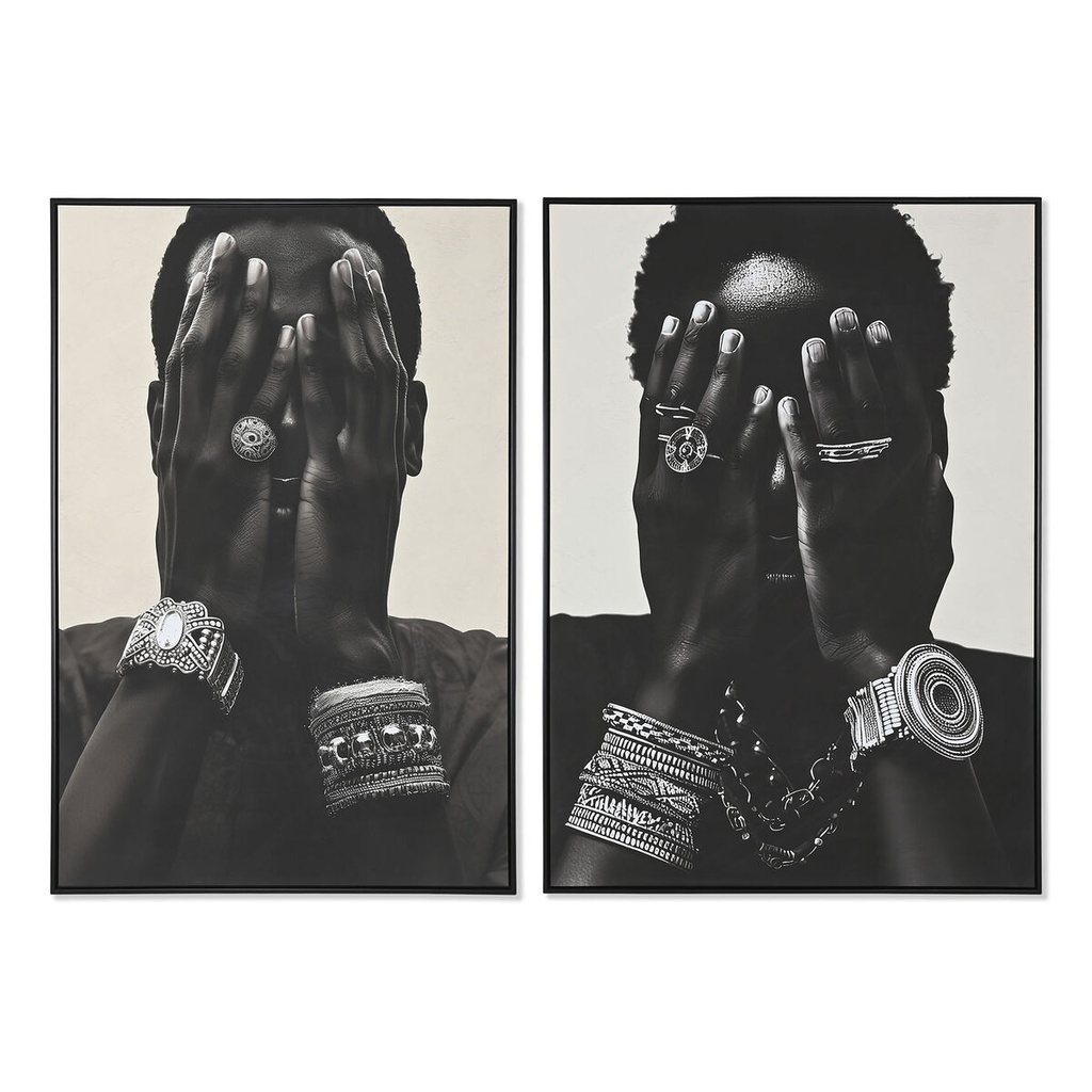 Lienzo Home ESPRIT Poliestireno Lienzo 103 x 4,5 x 143 cm