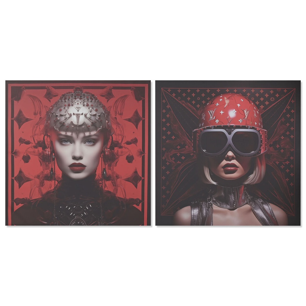 Lienzo Home ESPRIT Lienzo 120 x 3 x 120 cm