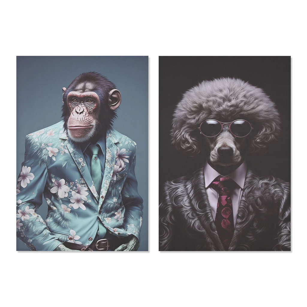 Canvas Home ESPRIT Canvas 80 x 3 x 120 cm