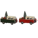 Adorno Navideño Home ESPRIT Rojo Verde 26,5 x 12 x 19 cm (2 Unidades)