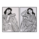 Canvas Home ESPRIT Canvas Foam 83 x 4 x 123 cm