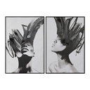 Lienzo Home ESPRIT Poliestireno Lienzo 83 x 4 x 123 cm