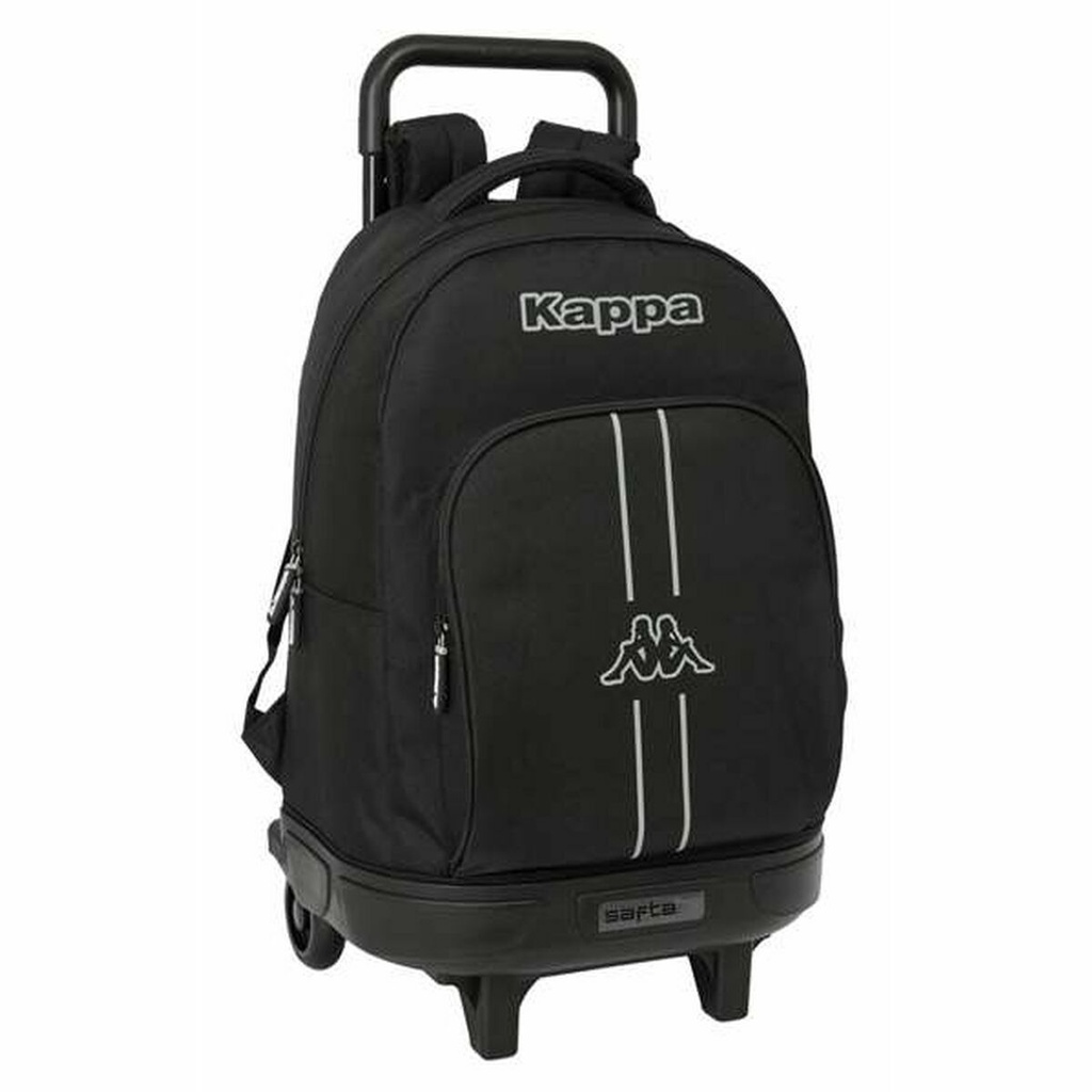 School Bag Kappa Dark Black 33 x 45 x 22 cm