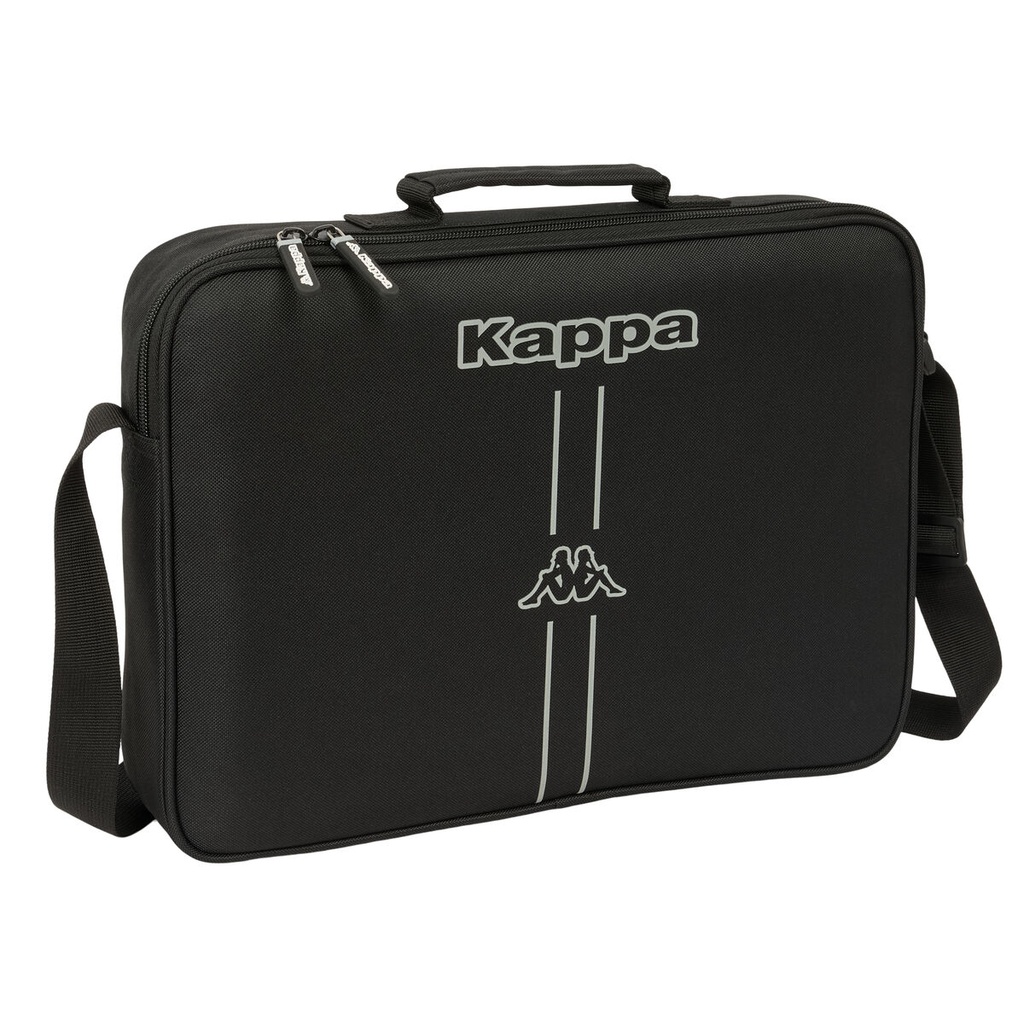 School Bag Kappa Dark Black 38 x 28 x 6 cm