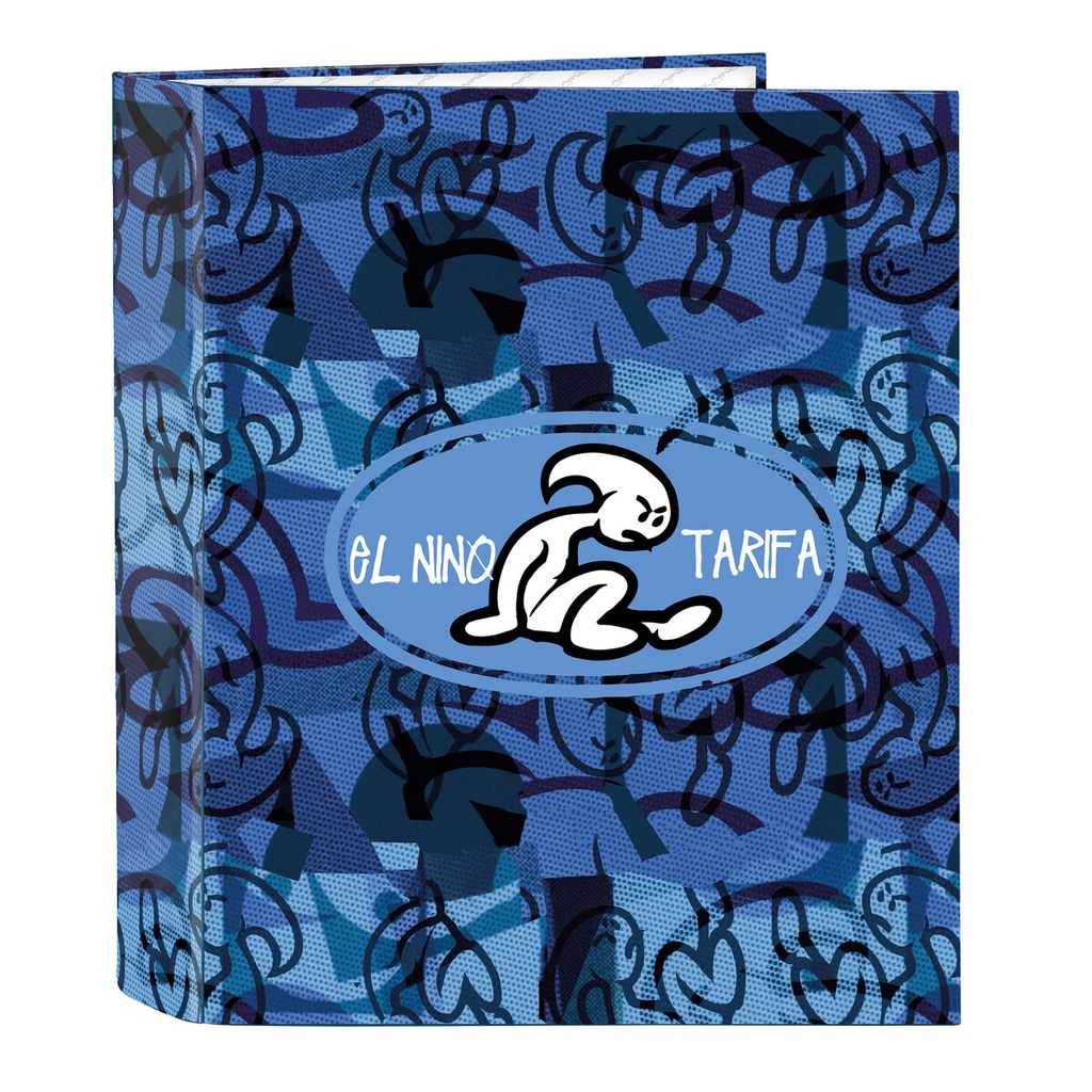 Ring binder El Niño Roller Blue Black A4 27 x 33 x 6 cm