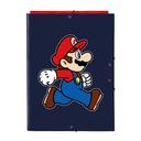 Ring binder Super Mario Trick Red Dark blue A4 26 x 33.5 x 2.5 cm