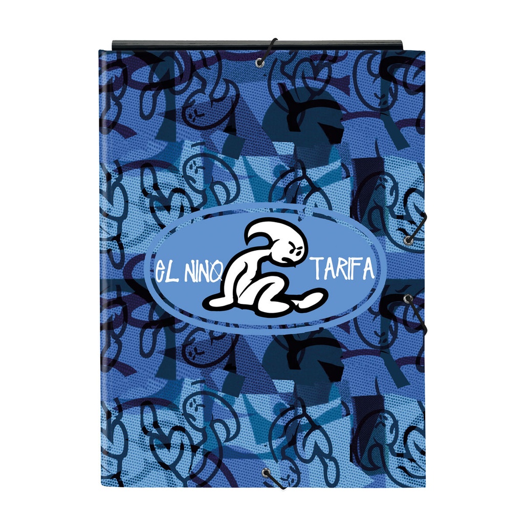 Ring binder El Niño Roller Blue Black A4 26 x 33.5 x 2.5 cm