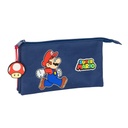 Triple Carry-all Super Mario Trick Red Dark blue 22 x 12 x 3 cm