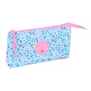 Triple Carry-all Vicky Martín Berrocal Paraíso Pink Light Blue 22 x 12 x 3 cm