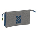 Triple Carry-all Munich Street Blue Grey 22 x 12 x 3 cm