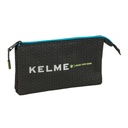 Triple Carry-all Kelme Iron Black 22 x 12 x 3 cm