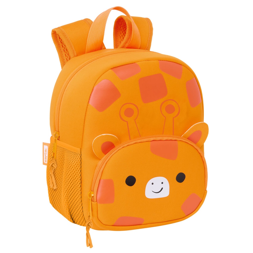 Mochila Infantil Safta Jirafa Marrón Naranja 20 x 25 x 9 cm