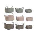 Juego de Cestas Home ESPRIT Cuerda 28 x 28 x 18 cm