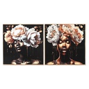 Painting Home ESPRIT Aluminium MDF Wood 80 x 3,5 x 80 cm