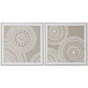 Lienzo Home ESPRIT Poliestireno Lienzo 82 x 4,5 x 82 cm