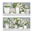 Canvas Home ESPRIT Canvas MDF Wood 140 x 3 x 70 cm