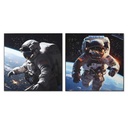 Canvas Home ESPRIT polystyrene Canvas 100 x 4 x 100 cm