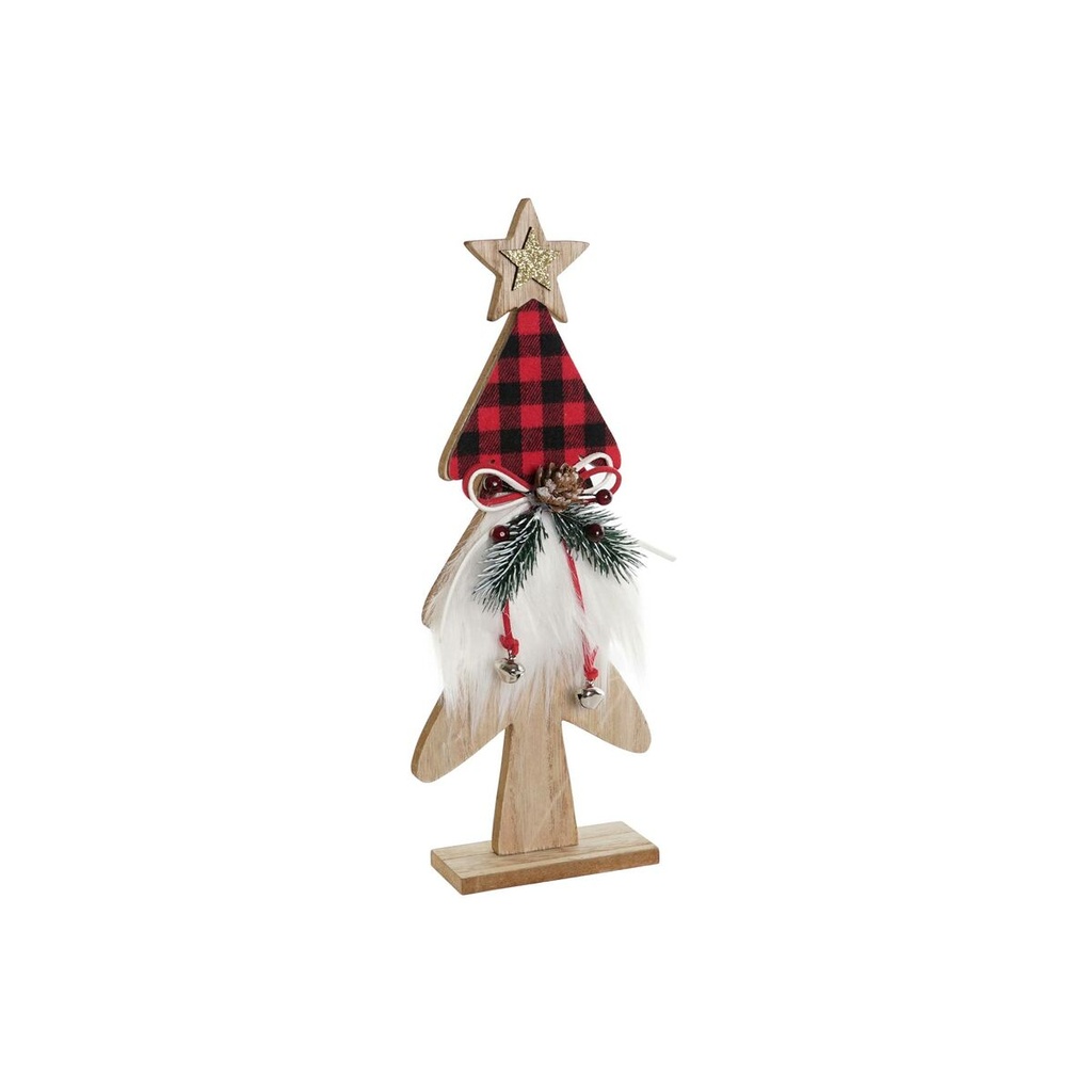 Adorno Navideño DKD Home Decor Negro Rojo Árbol 11,5 x 4 x 31 cm