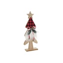 Adorno Navideño DKD Home Decor Negro Rojo Árbol 11,5 x 4 x 31 cm