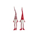 Christmas bauble DKD Home Decor White Red Gnome 10 x 7 x 57 cm (2 Units)
