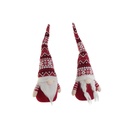 Christmas bauble DKD Home Decor White Red Gnome 16 x 11 x 42 cm (2 Units)
