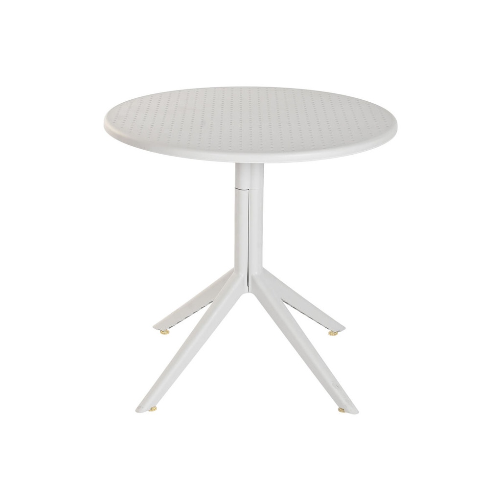 Dining Table Home ESPRIT Grey Metal polypropylene 80 x 80 x 75 cm