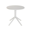 Dining Table Home ESPRIT Grey Metal polypropylene 80 x 80 x 75 cm
