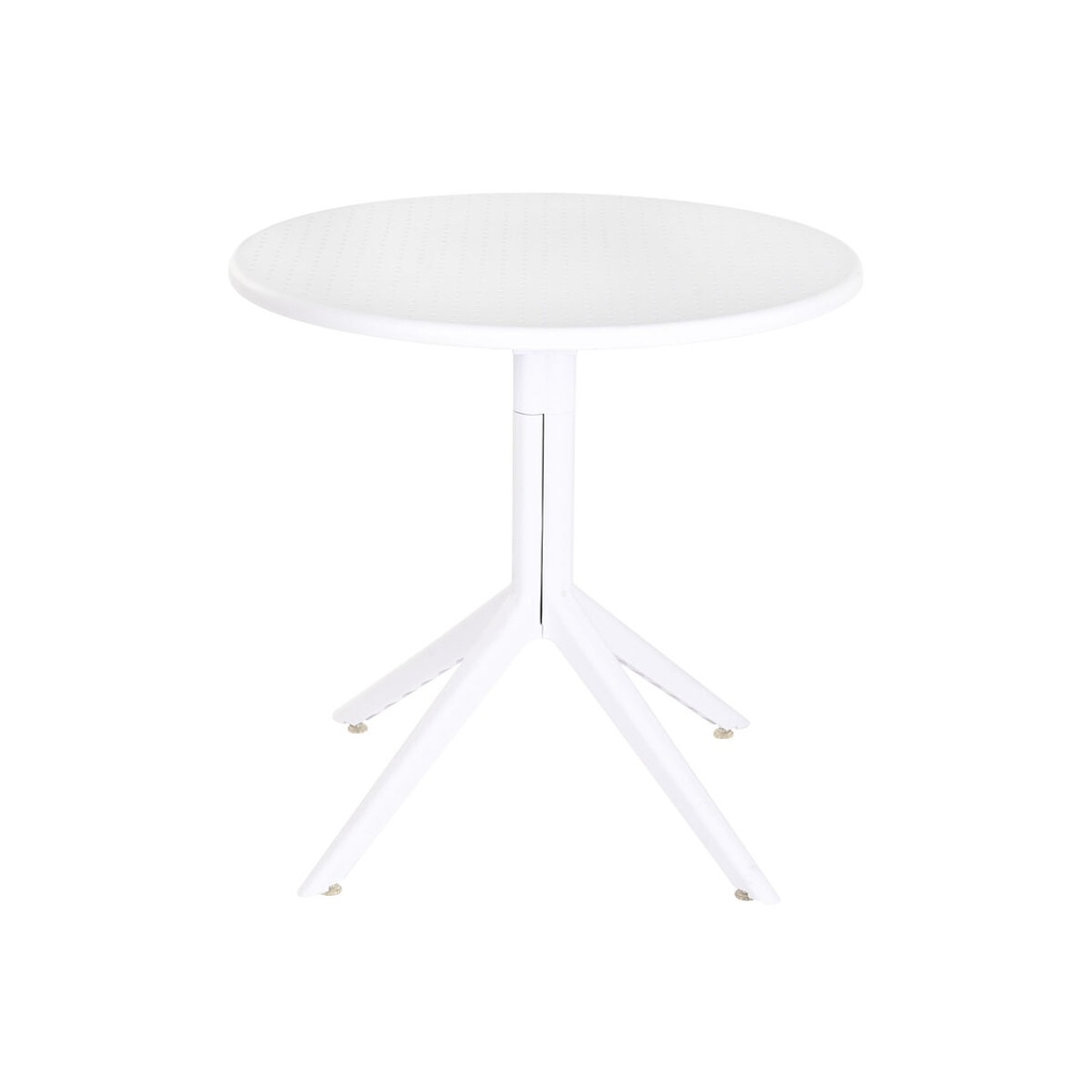 Dining Table Home ESPRIT White Metal polypropylene 80 x 80 x 75 cm