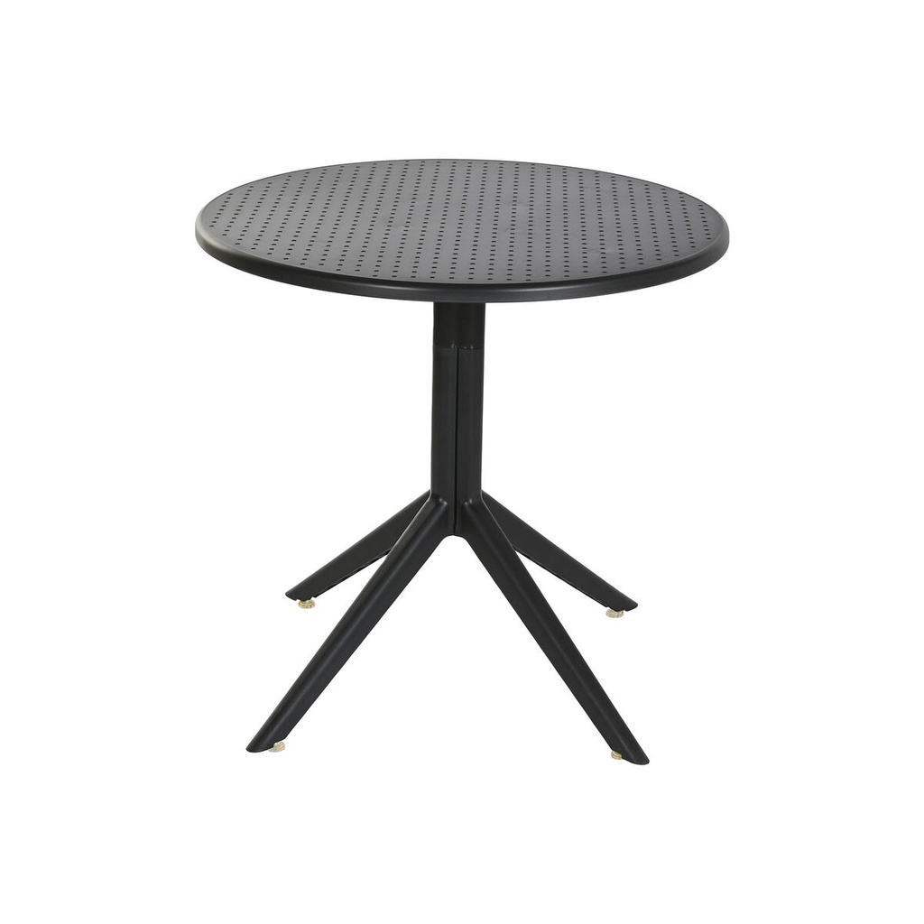 Mesa de Comedor Home ESPRIT Negro Metal Polipropileno 80 x 80 x 75 cm