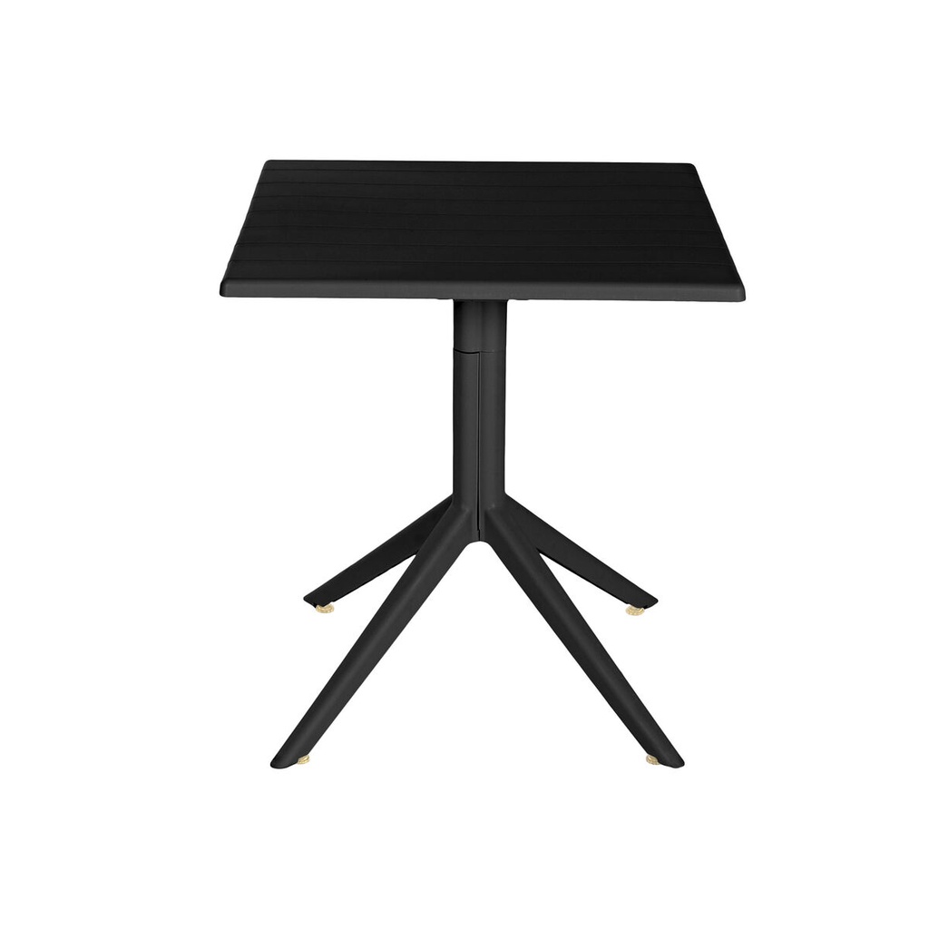 Dining Table Home ESPRIT Black Metal polypropylene 70 x 70 x 75 cm