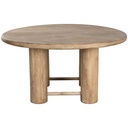 Mesa de Comedor Home ESPRIT Marrón Madera de mango 150 x 150 x 78,7 cm
