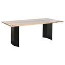 Mesa de Comedor Home ESPRIT Metal Madera de acacia 200 x 100 x 76 cm