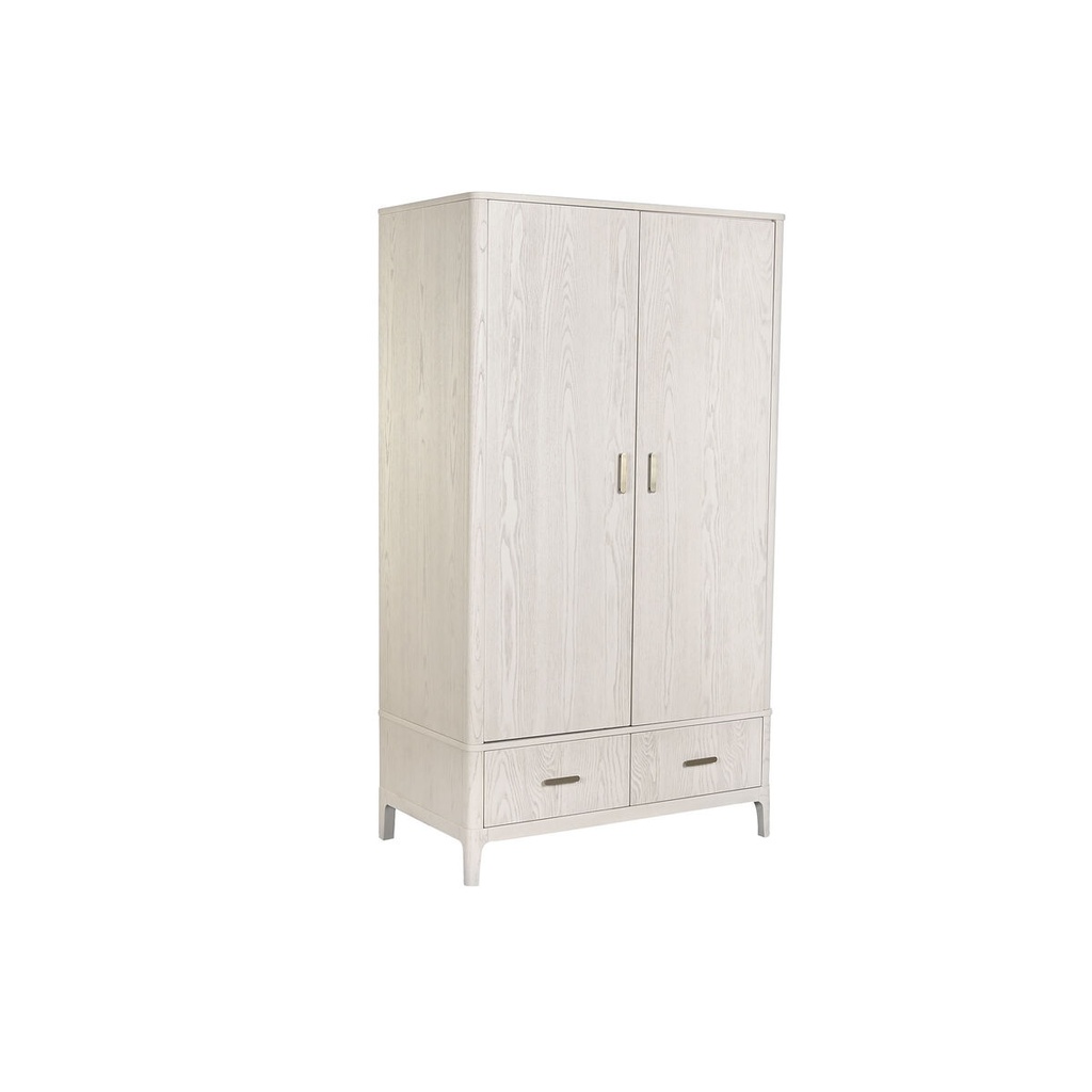 Armario Home ESPRIT Gris claro Metal Madera MDF