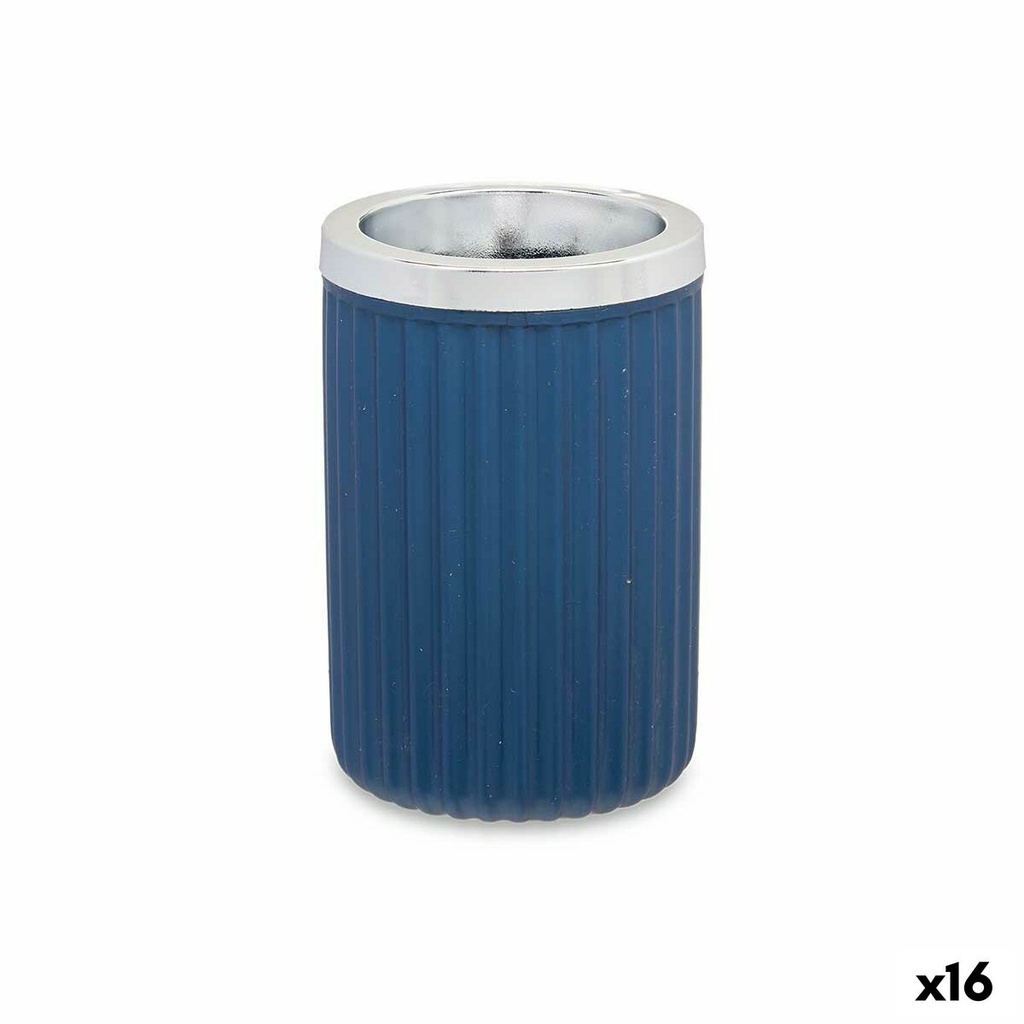 Glass Berilo 3436-5 Blue Plastic 7,5 x 11,5 x 7,5 cm (16 Units)