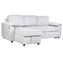 Sofabed Home ESPRIT Light grey Modern 220 x 153 x 88 cm