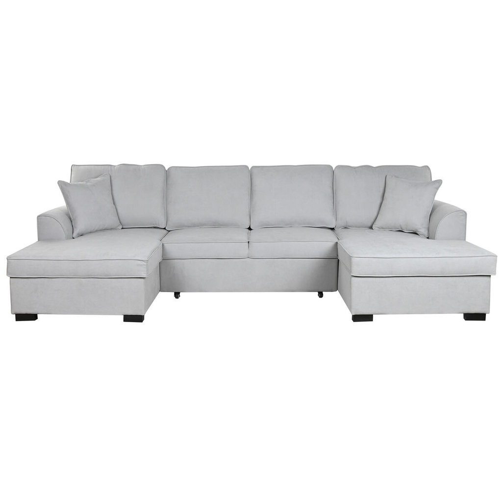 Sofabed Home ESPRIT Grey Modern 298 x 154 x 92 cm