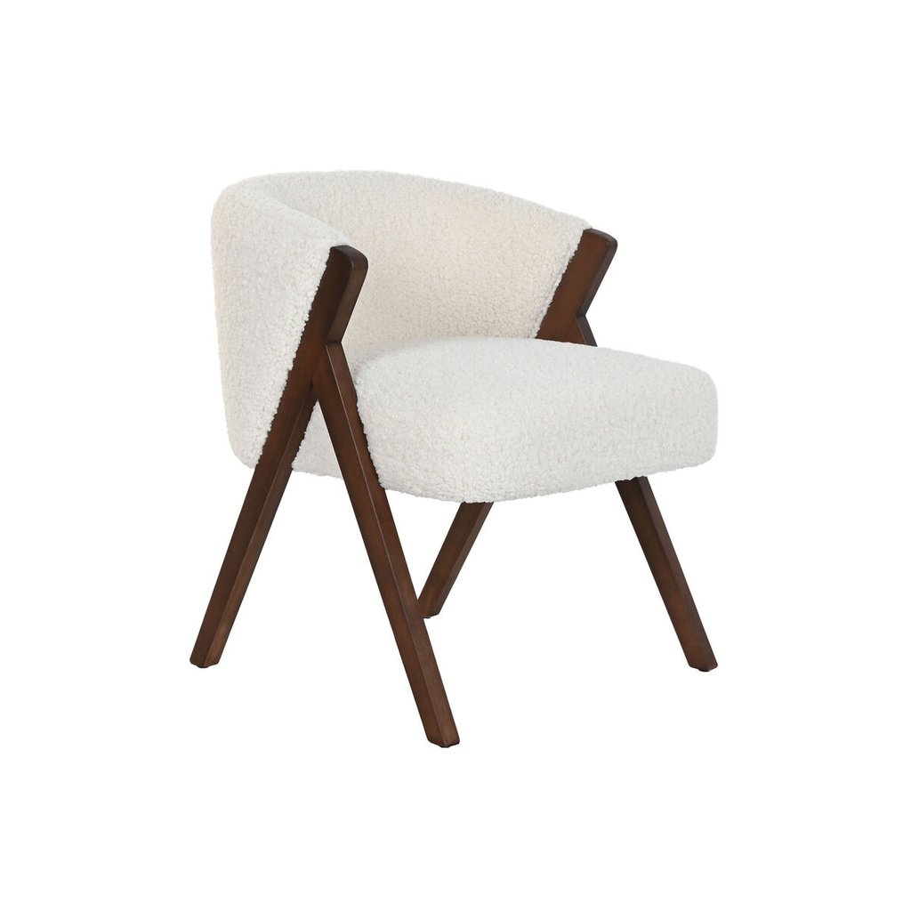 Dining Chair Home ESPRIT Polyester Wood 58 x 58 x 70 cm