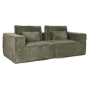 Sofá Home ESPRIT Verde Scandi 220 x 158 x 91 cm