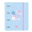 Ring binder BlackFit8 Smile Blue Pink 27 x 32 x 3.5 cm
