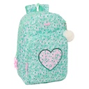 Mochila Escolar Safta Cuore Menta 30 x 46 x 14 cm