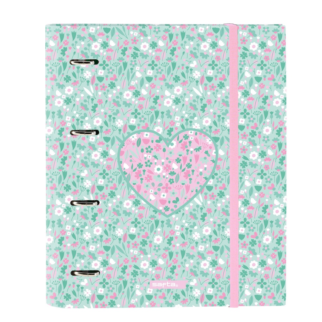 Ring binder Safta Cuore Mint 27 x 32 x 3.5 cm