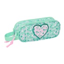 Portatodo Doble Safta Cuore Menta 21 x 8 x 6 cm