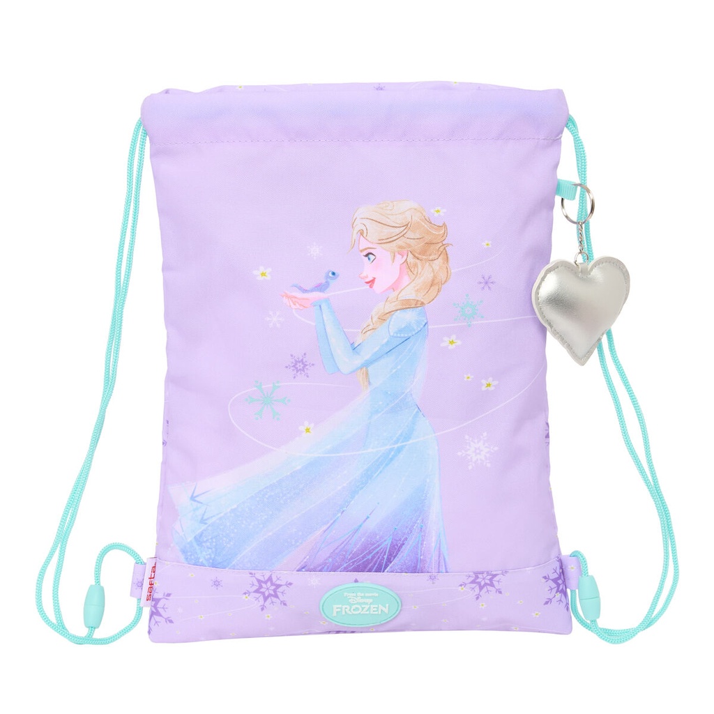 Backpack with Strings Frozen Spirit Lilac 26 x 34 x 1 cm