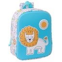 Child bag Safta Blue White 22 x 27 x 10 cm 3D