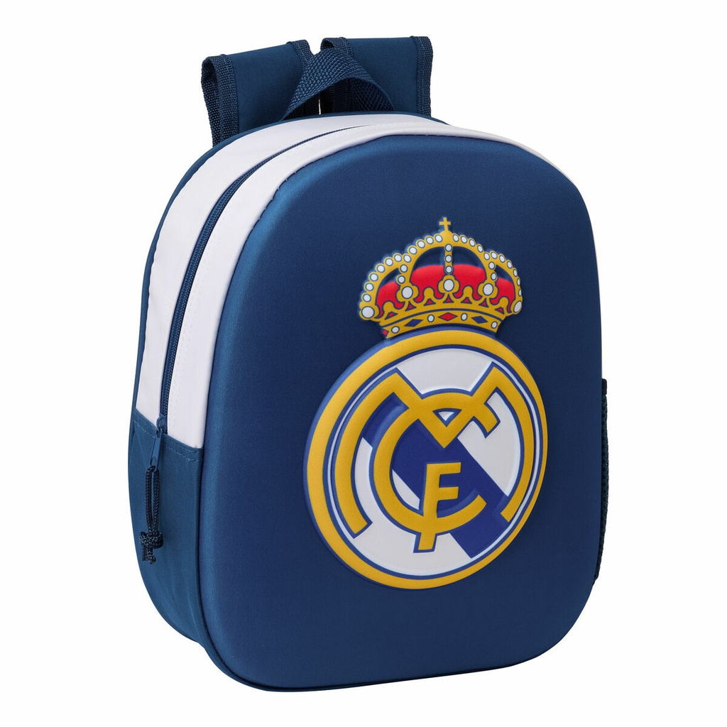 Mochila Infantil Real Madrid C.F. Negro 27 x 33 x 10 cm 3D