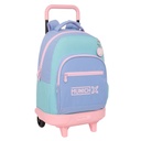 Mochila Escolar con Ruedas Munich Mellow Azul Rosa Azul cielo 33 x 45 x 22 cm