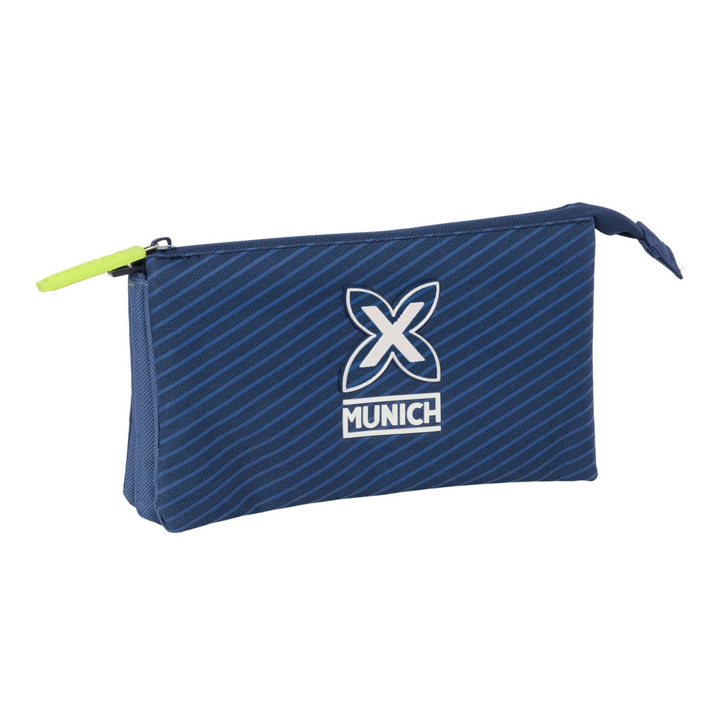 Triple Carry-all Munich Blue indigo Blue 22 x 12 x 3 cm