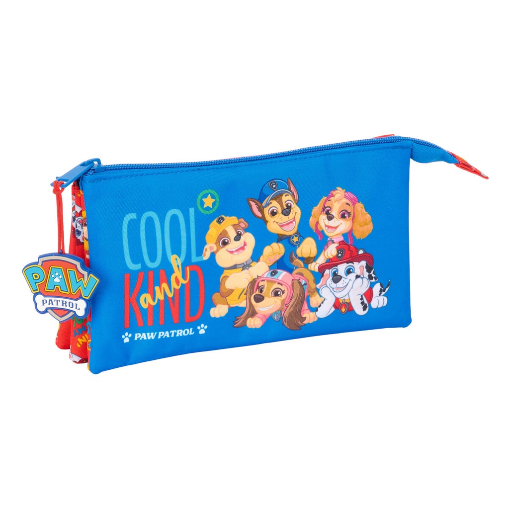 Triple Carry-all The Paw Patrol Cool Blue Red 22 x 12 x 3 cm