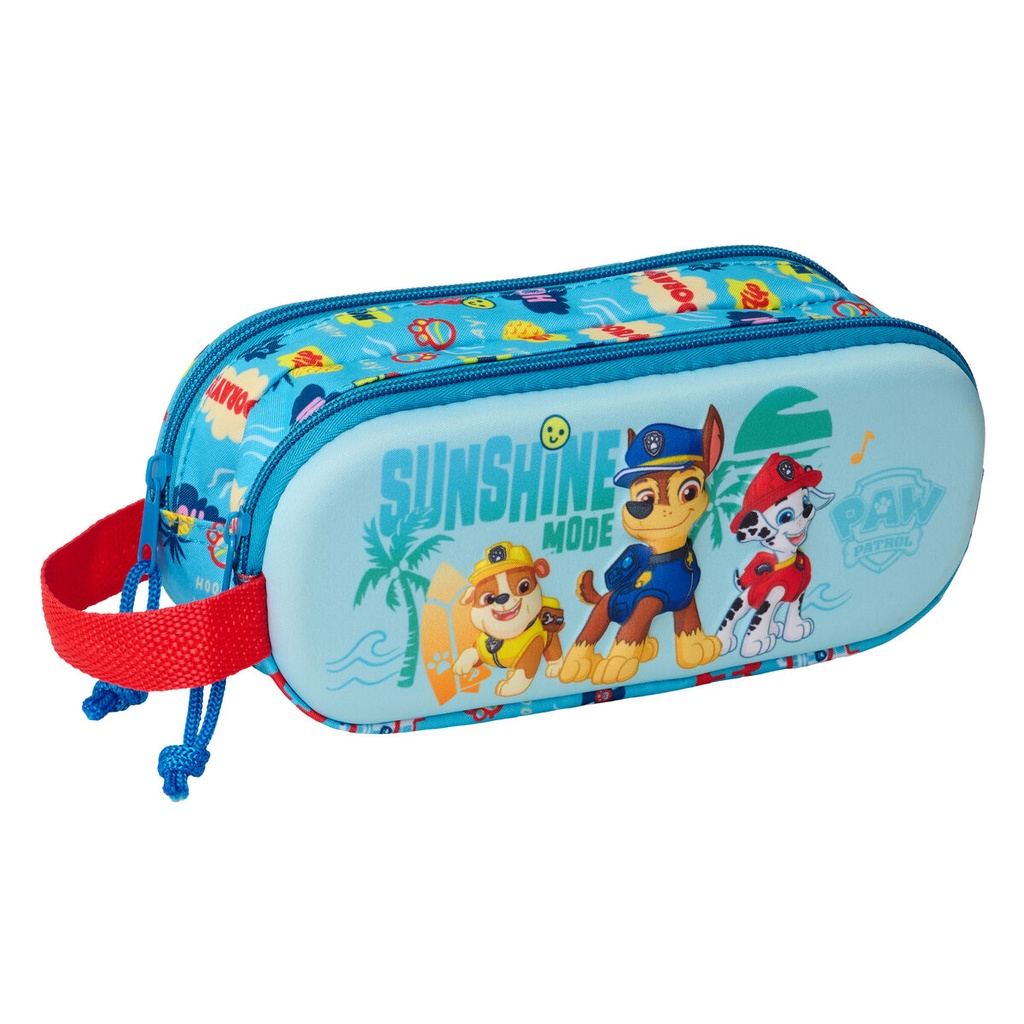 Portatodo Doble The Paw Patrol Azul 21 x 8 x 6 cm 3D